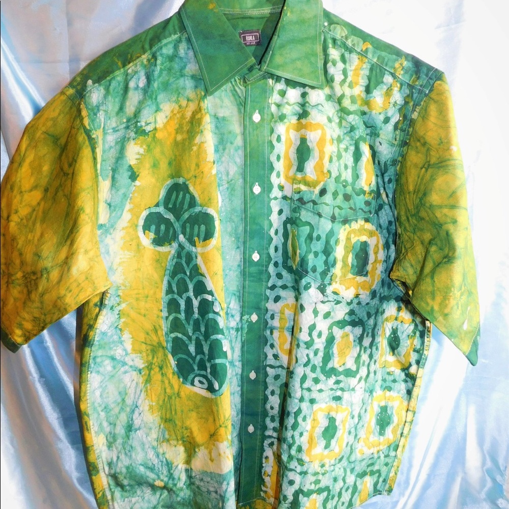 Dye Button Down Shirt